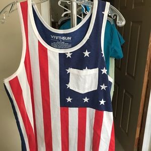 Mens Fifth Sun American Flag Tank S